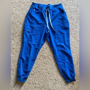 High waisted Zamora Scrub Pant-Royal Blue